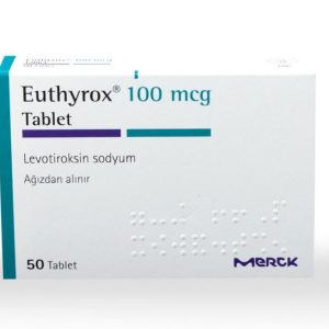 EUTHUROX (LEVOTIROKSIN) 100 MCG 50 TAB MERCK Merck