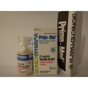 Primo-Med Bioniche Pharma (Primobolan Tablets) 60tabs (25mg/tab) Bioniche Pharmaceuticals